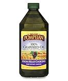 Pompeian 100% Grapeseed Oil, Light and Subtle Flavor, Perfect for High-Heat Cooking, Deep Frying and Baking, 68 FL. OZ.