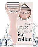 Kitsch Ice Roller for Face & Eye Puffiness, Cold Skin Care for Facial Lymphatic Drainage, Dark Circles & Migraine Relief, Self Tool for Wrinkles, Valentines Day Gifts for Women Face Massager (Pink)