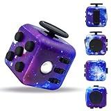 Dcoinc Cube Fidget Toy, 6 Sided Fidget Toy Cube for Adults and Kids Cube Fidget Toys Anxiety Relief & Focus, Audible/Silent Fidget Toys for ADD/ADHD/OCD