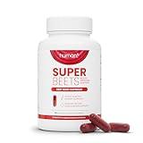 humanN SuperBeets Beet Root Capsules Quick Release 1000mg - Supports Nitric Oxide Production, Blood Pressure – Clinically Studied Antioxidants 90 Count Non-GMO Powder