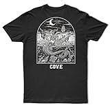 Cove Surf Co. - Premium Graphic Tees for Men and Women - Tatted Mermaid Design - Surf Shop T-Shirt, Graphic Mens T-Shirts - 100% Cotton, Heavyweight, True to Size Fit - (Black/Large)