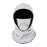 FOCO Los Angeles Chargers NFL Heather Grey Big Logo Hooded Gaiter