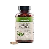 NatureWise Total Colon Care Fiber Cleanse with Herbal Laxatives, Prebiotics, & Digestive Enzymes for Healthy Elimination, Safe Digestion & Weight, Detox, & Gut Health [1 Month Supply - 60 Count]