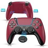 Ymir Controller for PS4 Controller, Luna Controller Wireless Compatible with Amazon Luna Game/Steam/PC Work for Fire TV/Apple TV/Mac/IOS/Windows with 2 Back Paddles (Red)