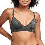 Hanes womens Comfy Support Wirefree Mhg795 bras, Gravel Grey Heather, X-Large US