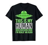 Funny Science Fiction Space UFO Abduction Costume Alien T-Shirt