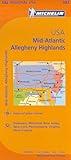 Michelin USA: Mid-Atlantic, Allegheny Highlands Map 582 (Maps/Regional (Michelin))