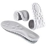 4D Cloud Technology Insole - Super Soft Comfort Insoles, Soft Foot Protection Cloud Feeling Insole, U-Shape Memory Foam Insoles, 4D Sports Memory Foam Insoles (Gray, Men 9-10.5/Women 10.5-12)