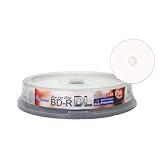 Smartbuy 50gb 6X Blu-ray Bd-r Dl Dual Layer Blank White Inkjet Printable Recordable Media Disc Spindle (10-Disc)