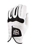 WILSON Sporting Goods Staff Grip Soft Golf Glove, Men's Medium/Large, Left Hand, White/Black (WGJA00560ML)