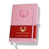 The Phoenix Journal - Best Daily Goal Planner, Organizer, & Calendar for Goal Setting, Gratitude, Happiness, & Productivity - Vision Board & Habit Tracking - 12 Weeks, Undated, Hardcover (Pink)