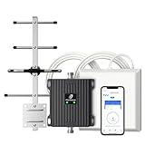 Cell Phone Signal Booster for Verizon and AT&T | Up to 4,500 Sq Ft | Boost 4G LTE 5G Signal on Band 12/13/17 | 65dB Dual Band Cellular Repeater with High Gain Antennas | FCC Approved