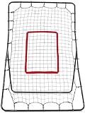 SKLZ PitchBack Baseball and Softball Pitching Net and Rebounder, Black/Red, 2' 9" x 4' 8"