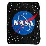 Bioworld NASA Space Logo Fleece Throw Blanket