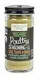 Frontier Poultry Seasoning Certified Organic, Salt-Free Blend, 1.2-Ounce Bottle