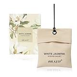 Airkeep Car Air Freshener - White Jasmine Scented Sachets for Drawer and Closet,Home Fragrance Sachets Gifts for Men Women Wardrobe,Car Fragrance