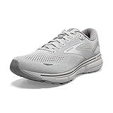 Brooks Women's Ghost 15 Neutral Running Shoe - Oyster/Alloy/White - 10 Medium