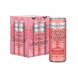 Fever Tree Sparkling Pink Grapefruit - Premium Mixer - Refreshing Beverage for Cocktails & Mocktails. Naturally Sourced Ingredients, No Artificial Sweeteners or Colors - 250 ML Cans - Pack of 4