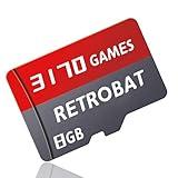 Retro Game Card 8GB, 9 Emulator Console, 3170 Plug and Play Video Games, Retro Game Console Card Compatibility with ROG Ally/OneXPlayer/AYANEO NEXT, Retrobat Game System, A1 High Performance, 120MB/s