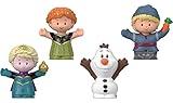 Fisher-Price Little People Toddler Toys Disney Frozen Elsa & Friends Figure Set with Anna Kristoff & Olaf for Ages 18+ Months