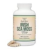 Irish Sea Moss Capsules, More Potent Than Sea Moss Gel Extract (180 Count, 1,200mg per Serving) (from Wildcrafted and Raw Chondrus Crispus) Nutrient Rich Superfood High in Minerals by Double Wood