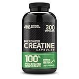 Optimum Nutrition Micronized Creatine Monohydrate Capsules, Keto Friendly, 2500mg, 300 Capsules (Packaging May Vary)