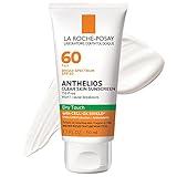 La Roche-Posay Anthelios Clear Skin Sunscreen Dry Touch SPF 60 | Oil Free Sunscreen For Face | Oil Absorbing | Broad Spectrum SPF + Antioxidants | Non-Greasy | Oxybenzone Free | Travel Size Sunscreen