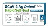 COVID-19 Antigen Self-Test, 1 Pack, 2 Tests Total, Easy To Use – No Mixing Step, SCoV-2 Ag Detect Rapid Self-Test, FDA Emergency Use Authorized, Improved Smaller Box