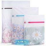 3 Pack 3 Size Mesh Laundry Bags for Delicates with Upgraded Premium Zipper, Laundry Bags Mesh Wash Bags, Lingerie Bags for Washing Delicates, Delicates Laundry Bag for Blouse, Bra, Hosiery, Underwear