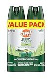 OFF! Deep Woods Insect Repellent Aerosol, Dry, Non-Greasy Formula, Bug Spray with Long Lasting Protection from Mosquitoes, 4 Oz, 2 Count