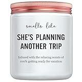 Travel Gifts for Women, Best Gifts for People Who Travel - Unique Gift for Like Travel Women Essentials - Gifts for International Traveler Planner Vacation Candle