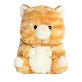 Aurora® Round Rolly Pet™ Gingersnap Kitten™ Stuffed Animal - Adorable Companions - On-The-Go Fun - Orange 5 Inches