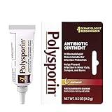 Polysporin First Aid Topical Antibiotic Skin Ointment with Bacitracin Zinc & Polymyxin B Sulfate, for Infection Protection & Wound Care, Neomycin-Free, Travel Size, 0.5 oz