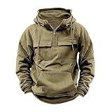 men's hunting gear deals of the day prime,Tactical Hoodies For Men Military Workout Casual Cargo Pullover Quarter Zip Hooded Outfit Tops Heavy Weight Sweatshirt,Sales Today Clearance Home