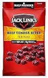 Jack Link's Beef Tender Bites, Teriyaki, ½ Pounder Bag - Flavorful Jerky Snack for Lunches, 10g of Protein and 70 Calories, Made with Premium Beef - No Added MSG or Nitrates/Nitrites (Packaging May Vary)