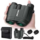 occer 10x25 Compact Binoculars for Adults and Kids - HD Binoculars High Powered Easy Focus Binoculars Lightweight with Low Light Vision for Bird Watching Outdoor Hunting Travel Hiking