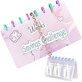 52 Weeks Saving Challenge Binder Budget Planner, Budget Book With Cash Envelopes Savings Challenge, Budget Book Planner, Money Binder For Saving