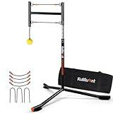 KuBluent Rock III Heavy Duty Height Adjustable Baseball & Softball Batting Trainer, Auto-Reset, Provides Realistic Hitting Feedback