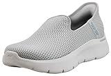 Skechers Women's Slip-ins: Go Walk Flex - Relish Shoes, Light Grey, 8 M