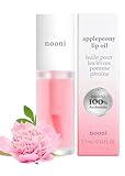 NOONI Korean Lip Oil - Applepeony | Lip Stain, Korean Lip Tint, Long-Lasting, Moisturizing, Plumping, Revitalizing for Dry Lips, Waterproof, No Peel Off, Vegan, Gift, 0.12 Fl Oz