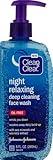 Clean & Clear Night Relaxing Deep Cleaning Face Wash, 8 Fluid Ounce