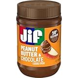 Jif Peanut Butter & Chocolate, 15 Ounce (Pack of 12), Less Sugar, Thick & Creamy Texture