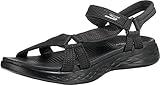 Skechers womens On-the-go 600 - Brilliancy Sport Sandal, Black, 8 US