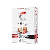 CELSIUS® On-the-Go Powder Sticks Strawberry Coconut, Essential Energy 2.6 Oz (14 Sticks per Pack)