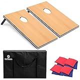 Outball Cornhole Set Corn Holes Outdoor Game Cornhole Boards Regulation Size Bean Bag Toss Game Outdoor for Adults Family Lawn Beach Outside Activities,Include Carrying Bag