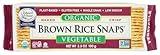 Edward & Son Original Brown Rice Snap Vegetable Crackers, 3.5-Ounce Boxes (Pack of 6)