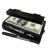 Dri Mark Tri Test - Counterfeit Bill Detector Machine w/AC Adapter - 3 Tests in 1 - Paper, Security Strip and Watermark Tests, Accurate Money Tester Machine with Counterfeit Detection Pen