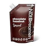 Nut Dreamers Chocolate Hazelnut Spread, Chocolate Spread for Pancakes, Yogurt or Smoothies, Hazelnut Spread, Keto-Friendly, Vegan, Gluten-Free, Non-GMO, Sugar-Free, 12oz