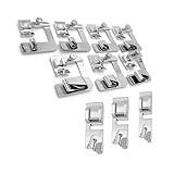 10pcs Sewing Rolled Hem Presser Foot for Sewing Machine,WENICE Sewing Machine Accessories of Guide Sewing Foot for Household Multi-Function Sewing Machines