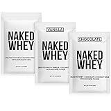 NAKED Whey Sample Pack - Unflavored, Chocolate, and Vanilla